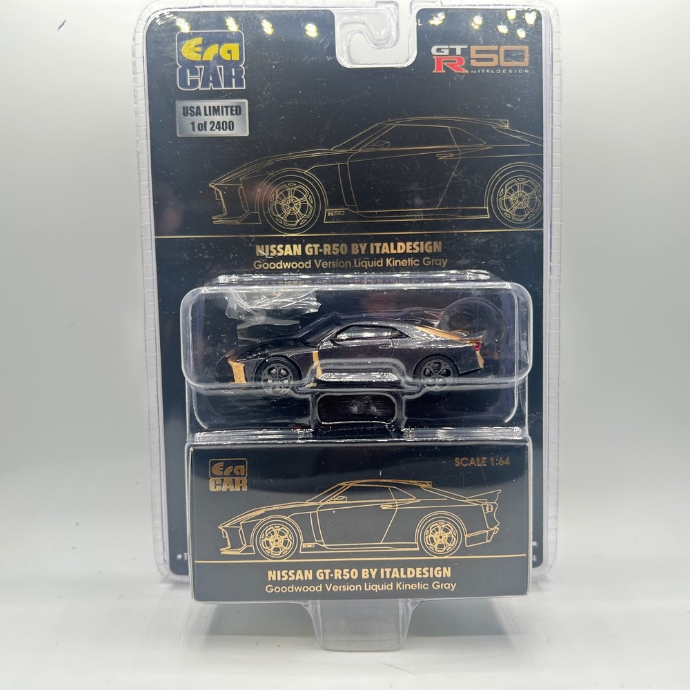 Era Car Nissan GT-R50 Italdesign 1:64 Liquid Kinetic Gray USA Limited 2400 Chase